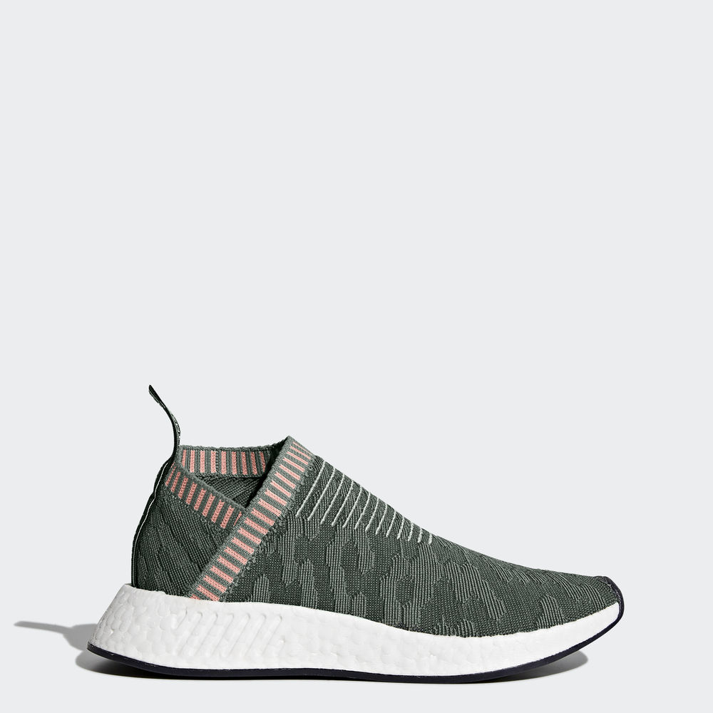 Adidas Nmd_cs2 Primeknit - Originals γυναικεια - Πρασινο/Πρασινο/Ροζ,Μέγεθος: EU 36 – 54 2/3 (272ODS